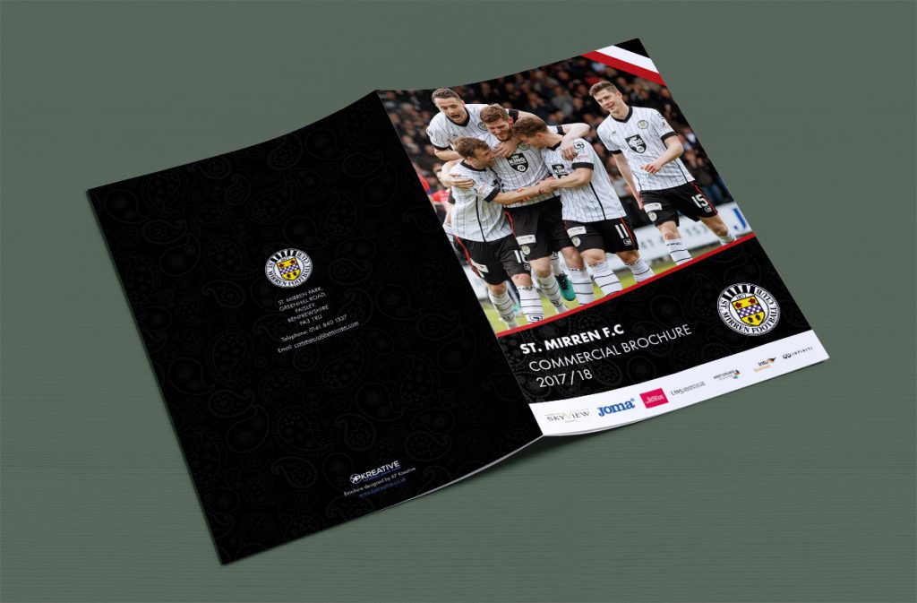 St Mirren Commercial Brochure back and front